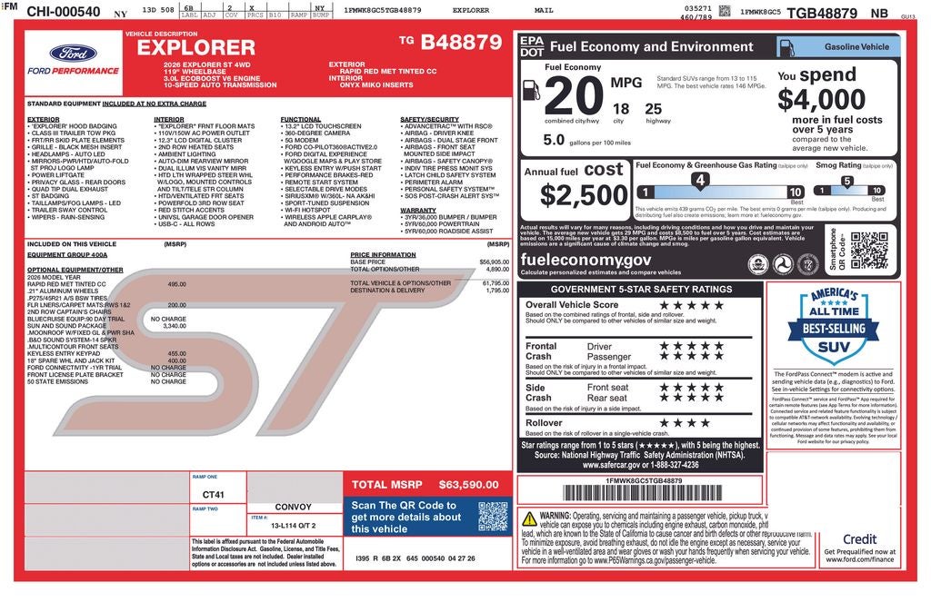 2026 Ford Explorer ST