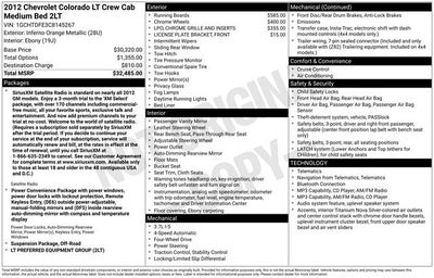 2012 Chevrolet Colorado 2LT