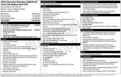 2023 Chevrolet Silverado 2500HD Work Truck