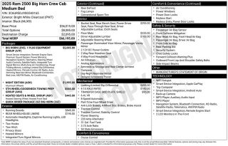 2025 RAM 2500 Big Horn
