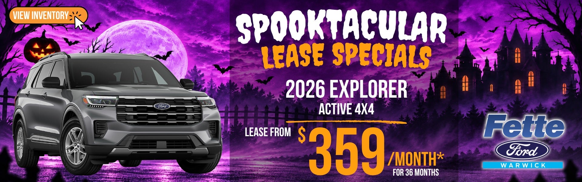 2026 Ford Explorer Active Lease Special - $359 per month for 36 months