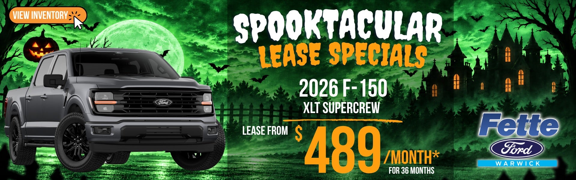 2026 Ford F-150 XLT SuperCrew Lease Special - $489 per month for 36 months