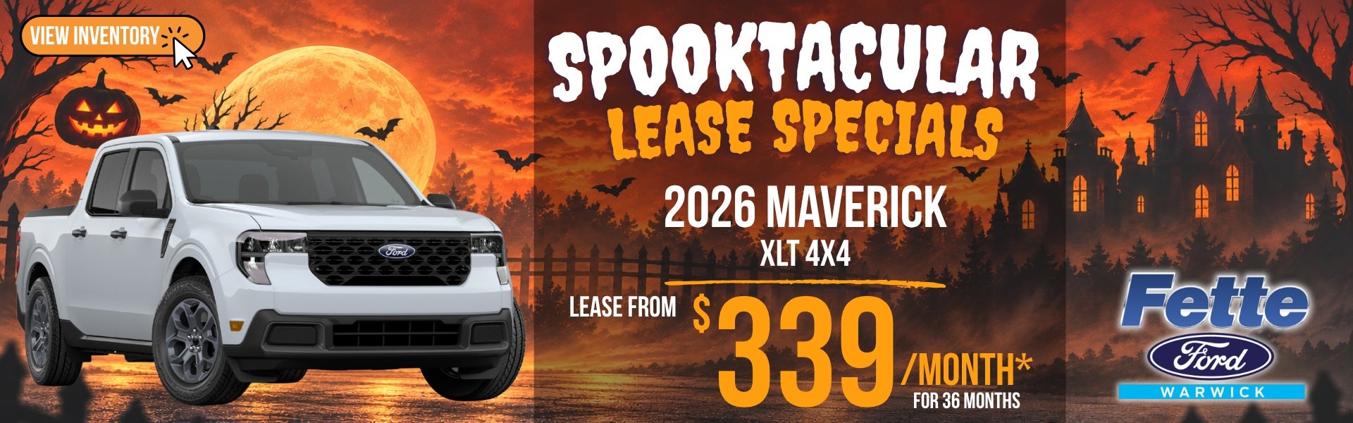 2026 Ford Maverick XLT Lease Special - $339 per month for 36 months